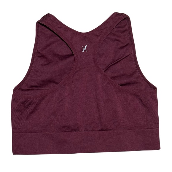 KNIX Women's Good-to-Go High Neck Racerback Sports Bra - Burgundy, Large - Picture 5 of 5